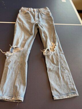 agolde jeans size 24 distressed